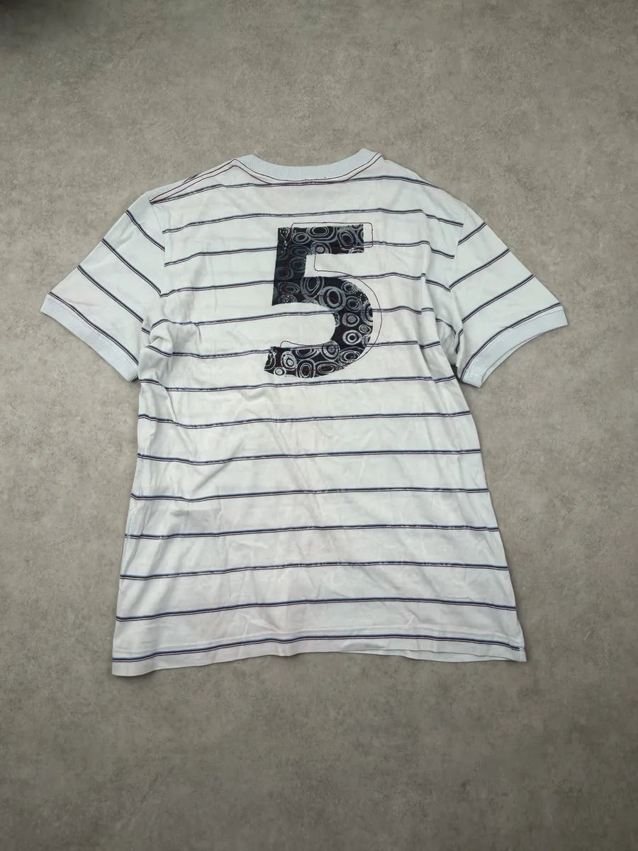 2000s Dolce & Gabbana Light Blue Play to Win Striped T-Shirt IxGBBla 6