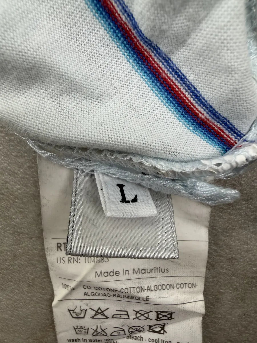 2000s Dolce & Gabbana Light Blue Play to Win Striped T-Shirt IxGBBla 8