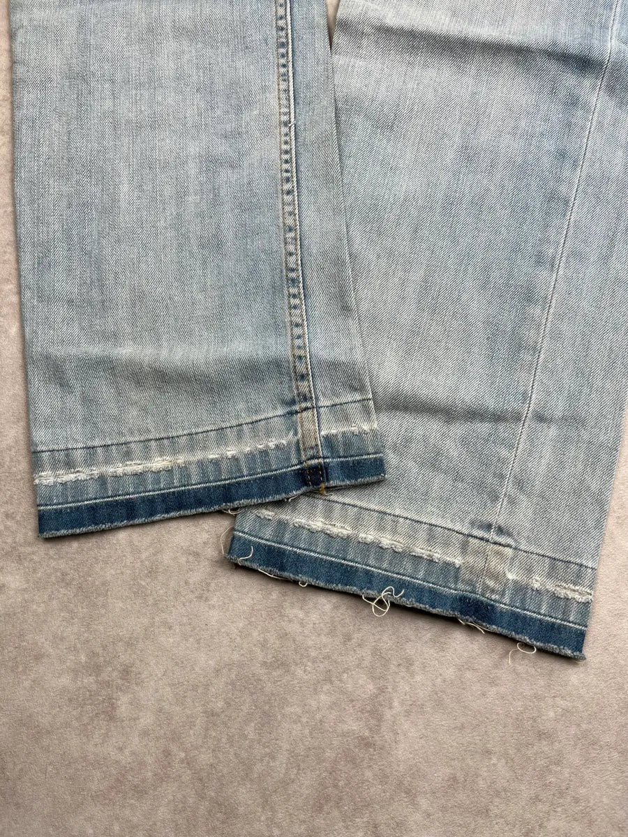 2000s Dolce & Gabbana Light Blue Denim Washed Slim Jeans pPxzjDx 8