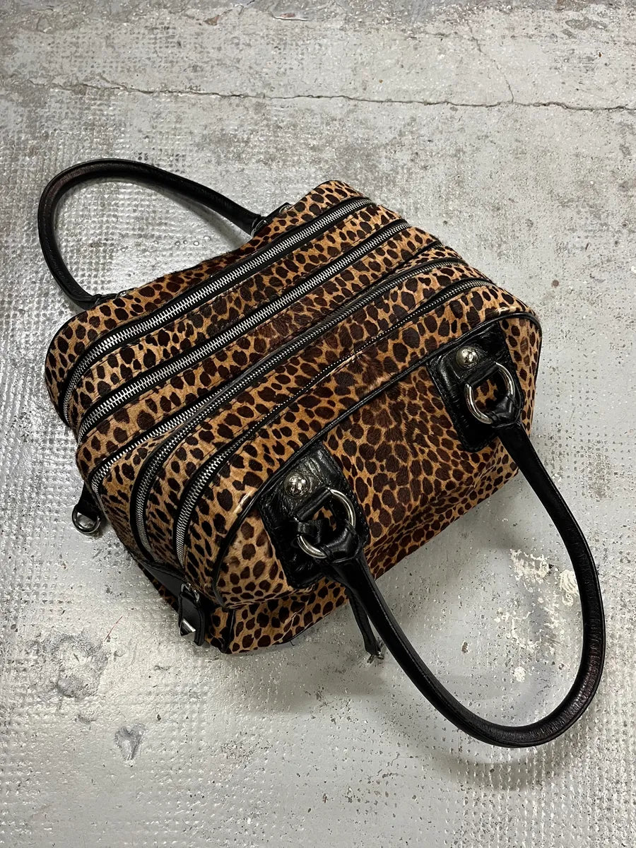 Dolce & Gabbana Lily Leopard Calf Hair Multi-Zip Handle Bag UjVBvvB 0