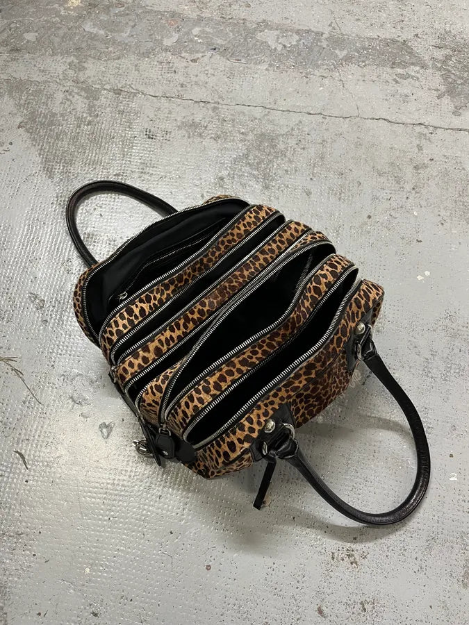 Dolce & Gabbana Lily Leopard Calf Hair Multi-Zip Handle Bag UjVBvvB 8
