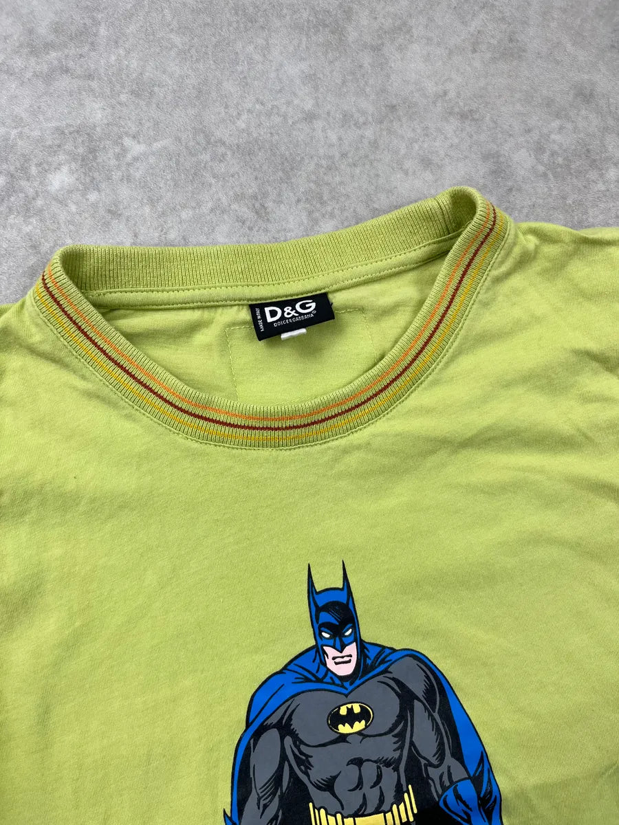 SS2005 Dolce & Gabbana Lime Batman Tank Top MSEusal 4