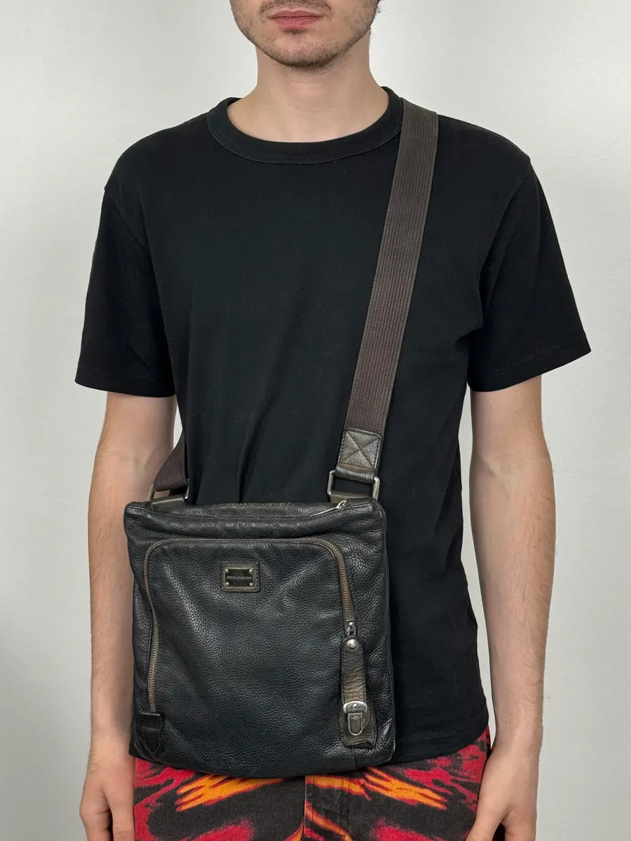 Dolce & Gabbana Lock Black Leather Shoulder Bag UOBhREI 1