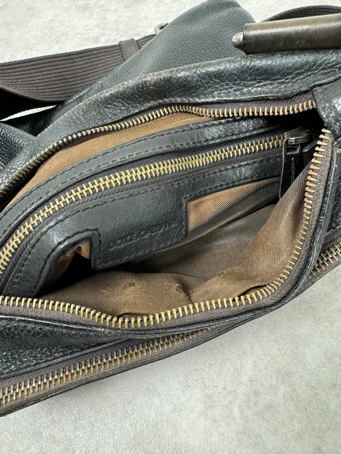 Dolce & Gabbana Lock Black Leather Shoulder Bag UOBhREI 8