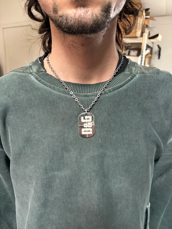 Dolce & Gabbana Logo Dog Tag Necklace FhsLrEL 1