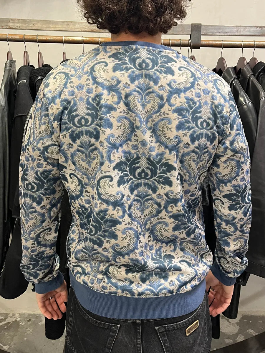 Dolce & Gabbana Maria Blue Dynastie Floral Print Sweater (M/L) rpAhyQe 2