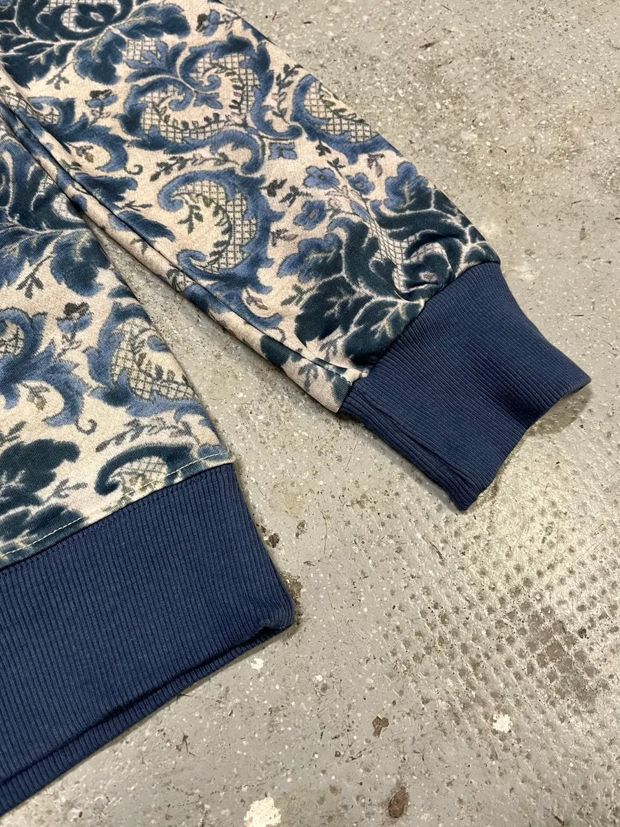 Dolce & Gabbana Maria Blue Dynastie Floral Print Sweater (M/L) rpAhyQe 5