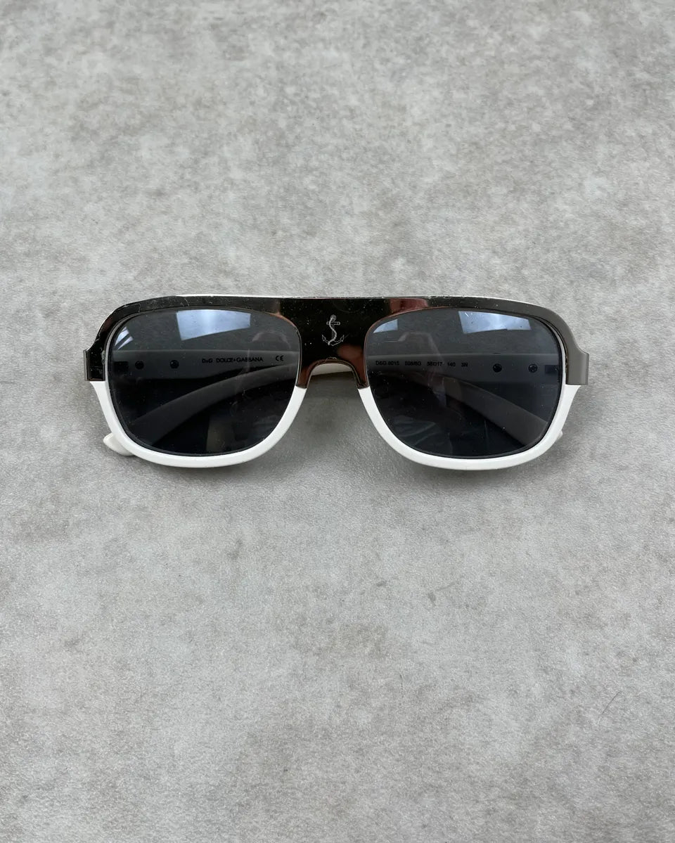 Dolce & Gabbana Metalic & White Sunglasses AFvShZk 0