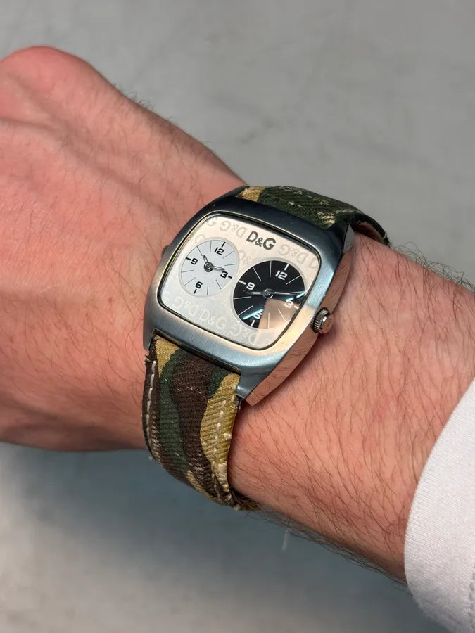 2000s Dolce & Gabbana Military Canvas Watch  uHzzflV 0