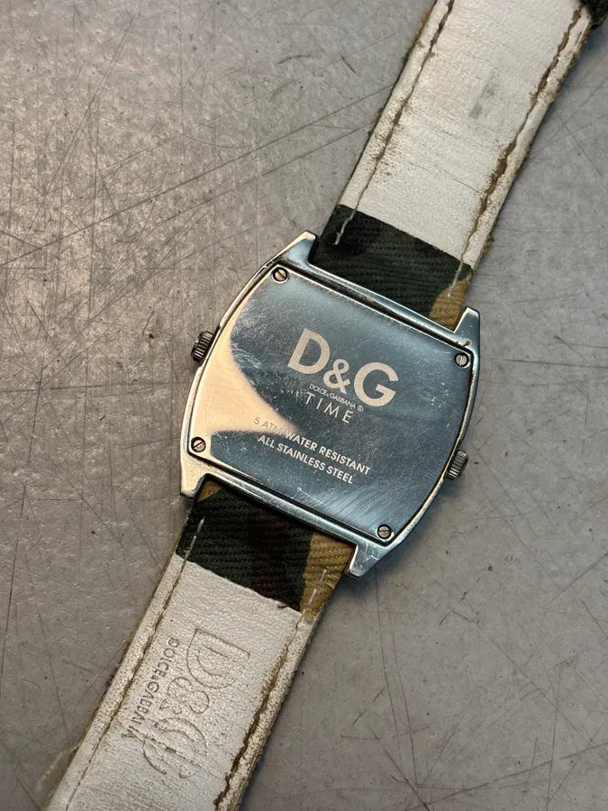 2000s Dolce & Gabbana Military Canvas Watch  uHzzflV 4