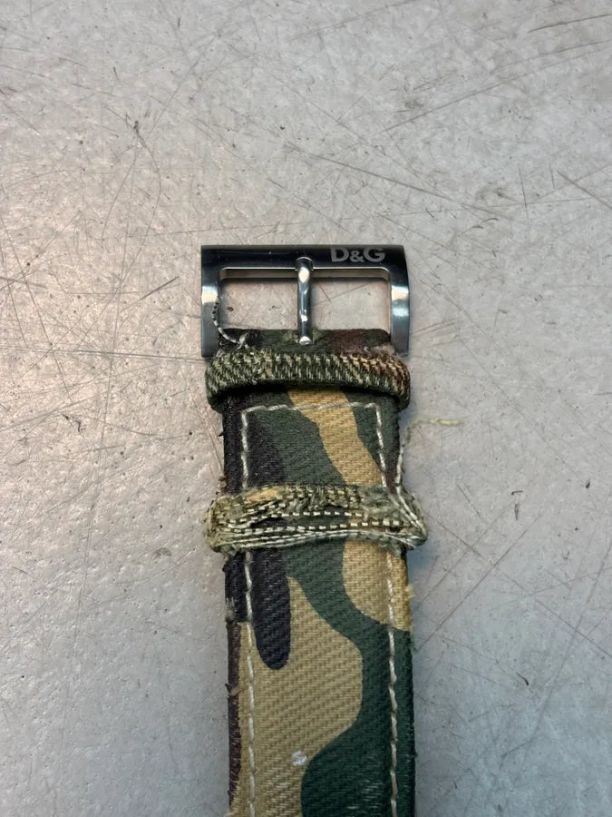 2000s Dolce & Gabbana Military Canvas Watch  uHzzflV 5