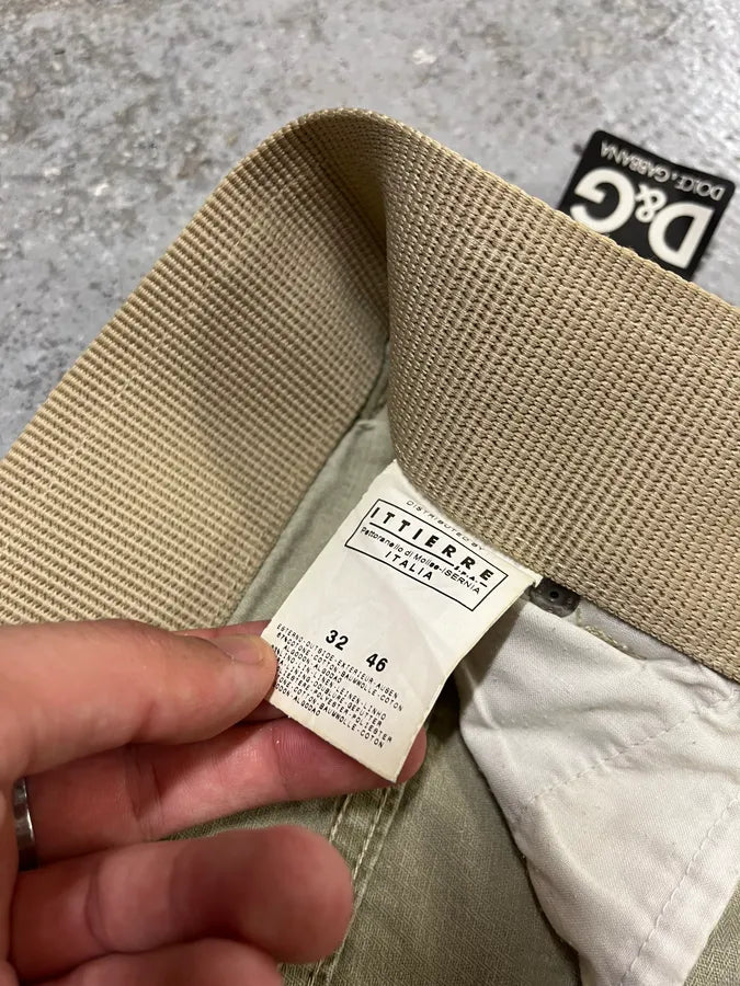 Dolce & Gabbana Military Tag Print Cargo Beige Pants (M) hvONhcn 10