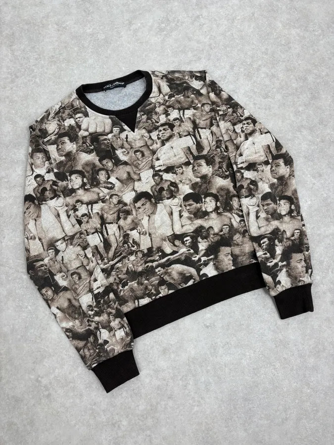 Dolce & Gabbana Mohamed Ali Boxing Grey Sweater JTomjHN 3