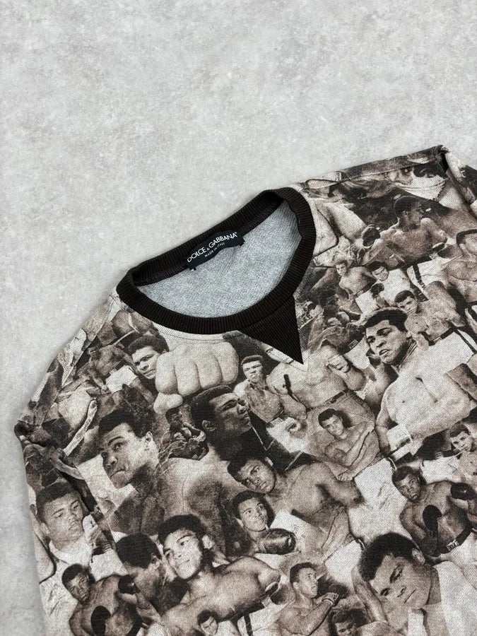 Dolce & Gabbana Mohamed Ali Boxing Grey Sweater JTomjHN 4