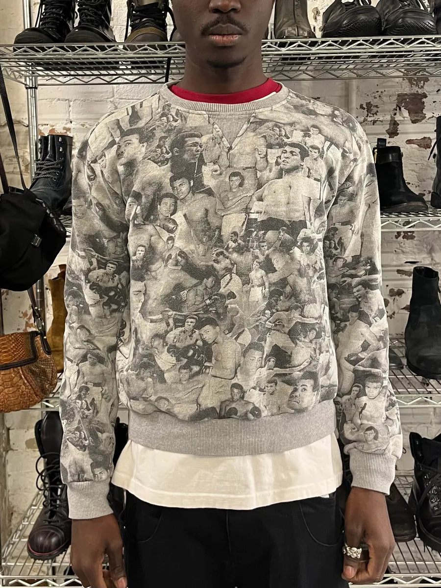 Dolce & Gabbana Mohamed Ali Boxing Grey Sweater QAeysqB 1