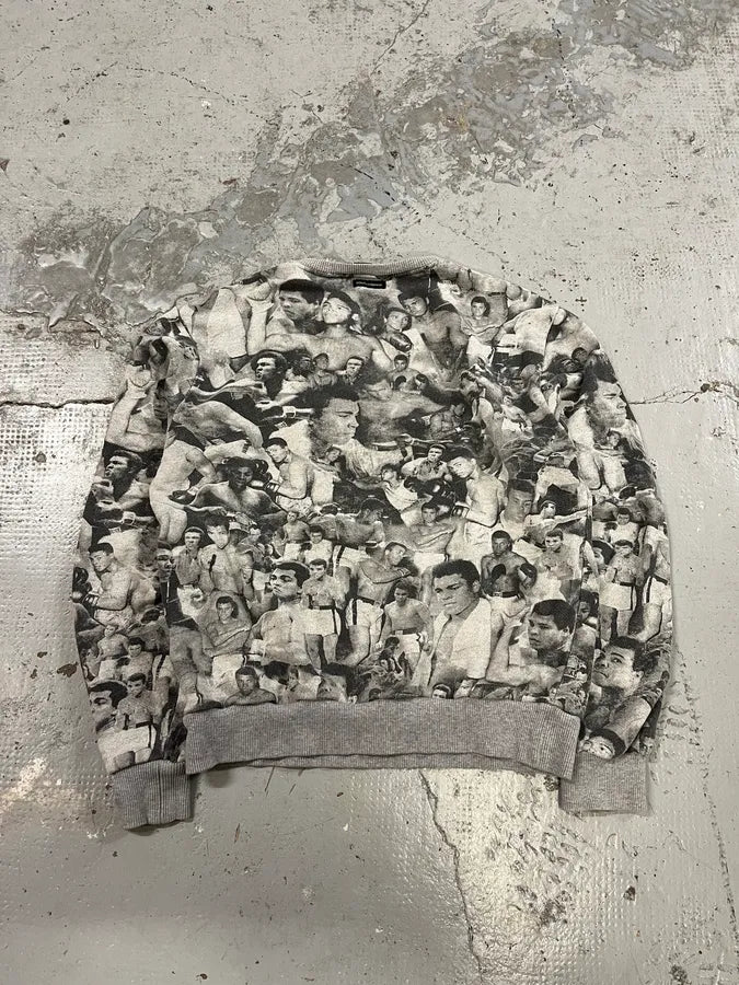 Dolce & Gabbana Mohamed Ali Boxing Grey Sweater QAeysqB 6