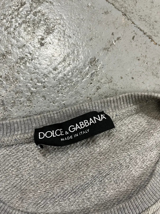 Dolce & Gabbana Mohamed Ali Boxing Grey Sweater QAeysqB 7