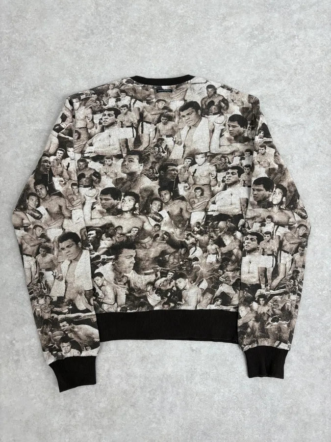 Dolce & Gabbana Mohamed Ali Boxing Grey Sweater JTomjHN 5