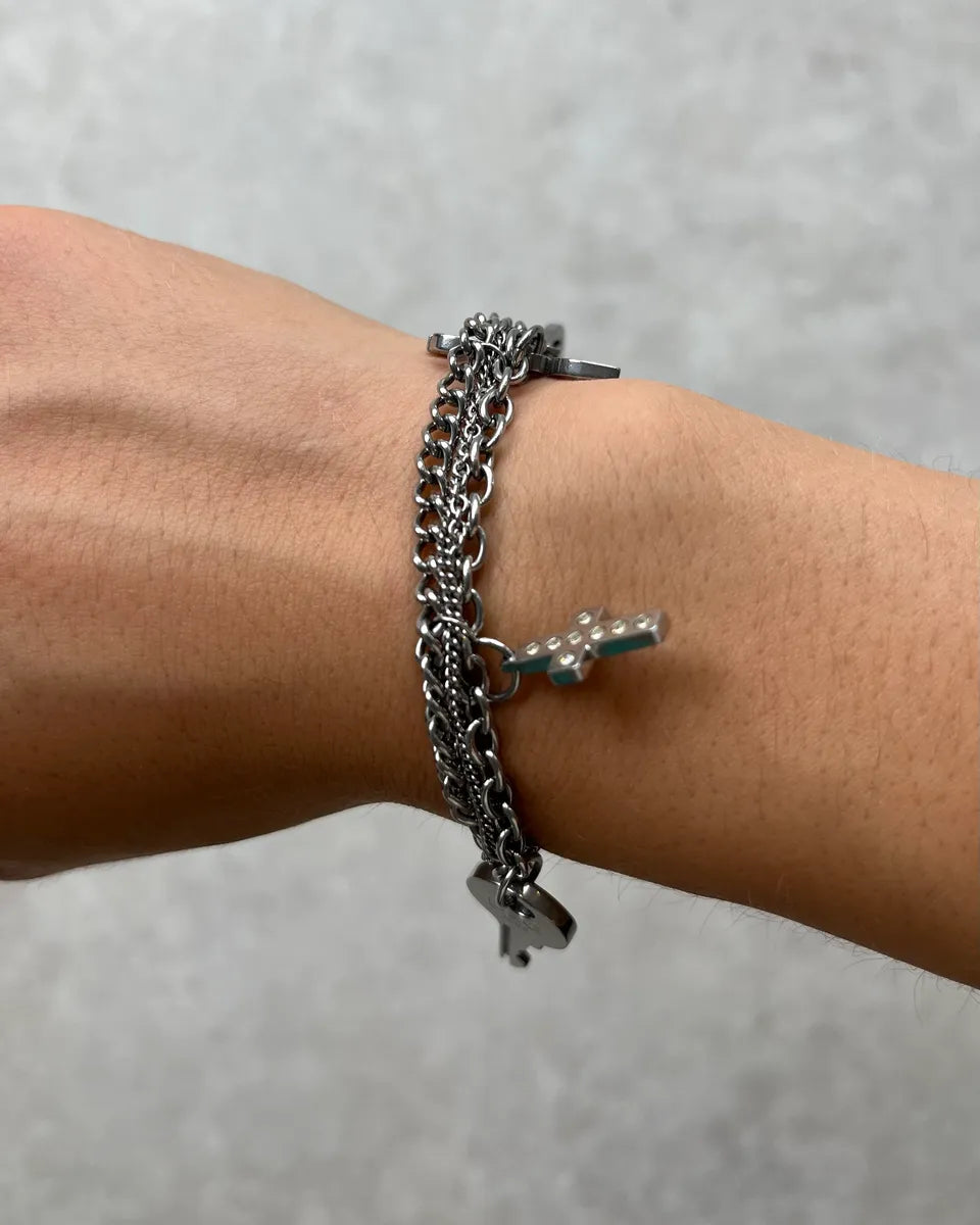 Dolce & Gabbana Multi Chains Charms Bracelet bCXPkxX 2