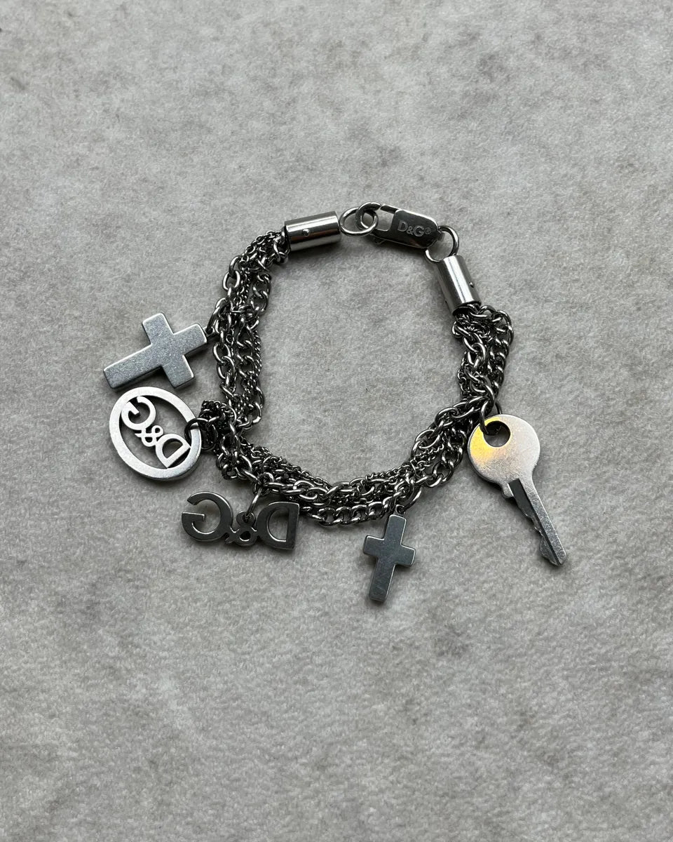 Dolce & Gabbana Multi Chains Charms Bracelet bCXPkxX 5