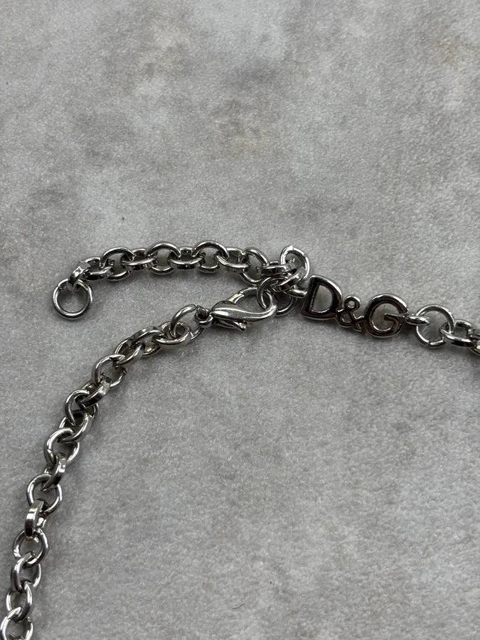 Dolce & Gabbana Multi Cross Silver Pendant Chain Necklace gWfLTnt 5