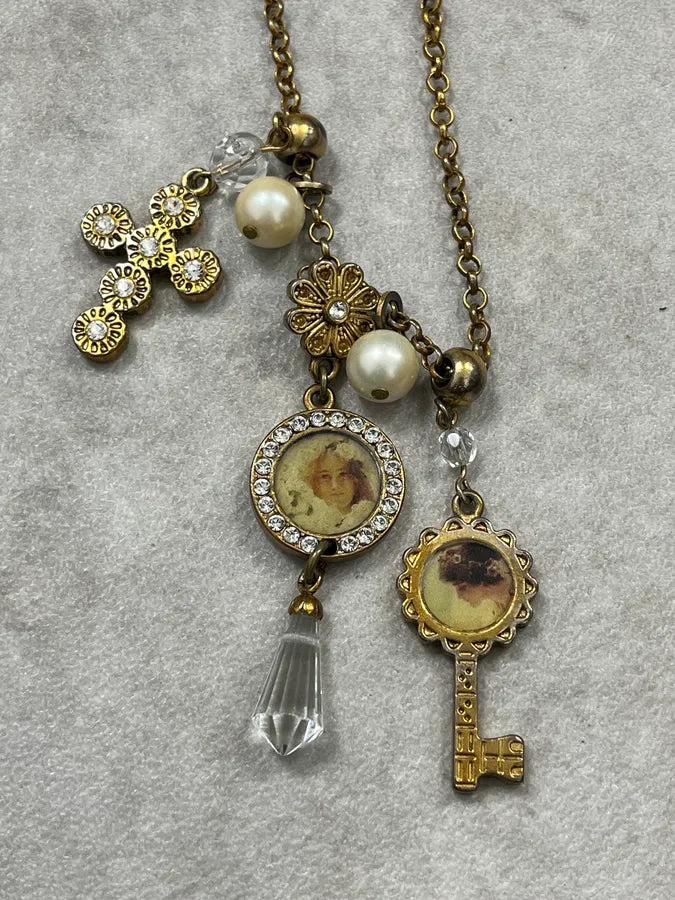 Dolce & Gabbana Multi Pendants Gold Necklace AlJSjAT 3