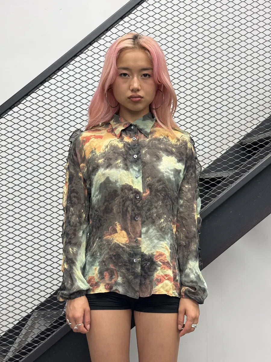 SS1996 Dolce & Gabbana Multicolor Silk Fantasy Shirt QRMVsBA 1