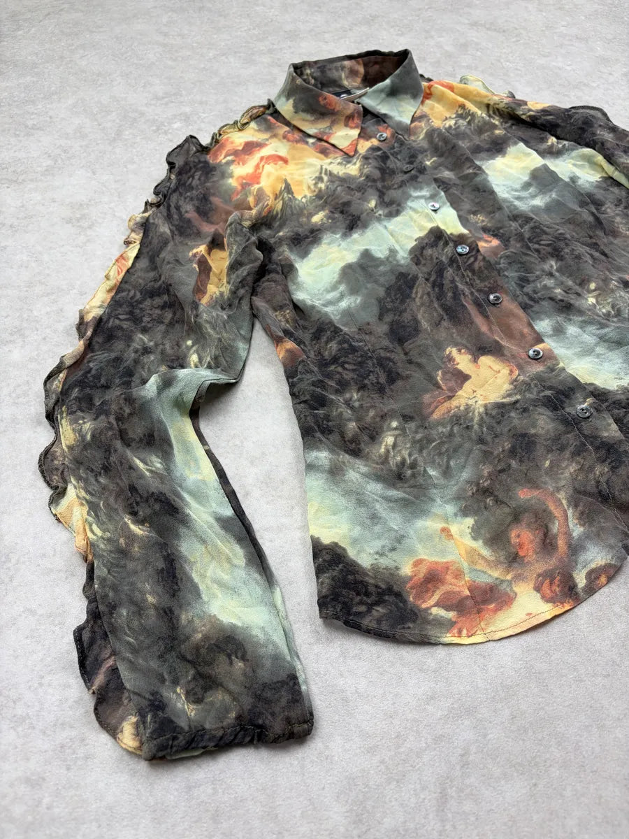 SS1996 Dolce & Gabbana Multicolor Silk Fantasy Shirt QRMVsBA 3