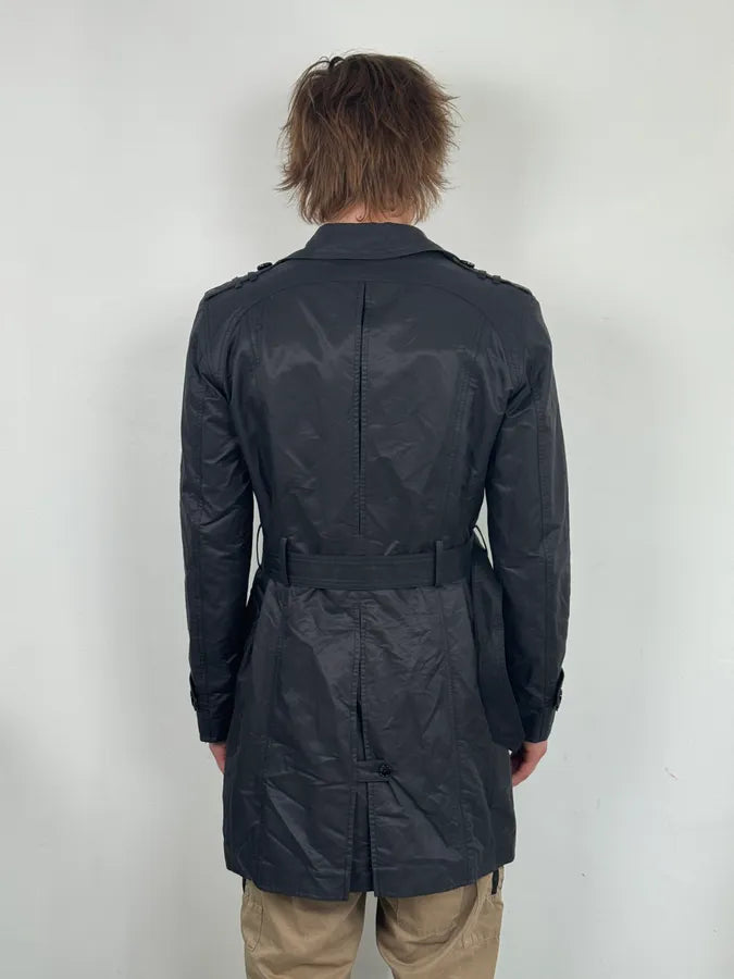 Dolce & Gabbana Navy Cargo Trench Coat tFlDtYg 2