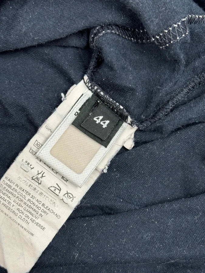 SS2004 Dolce & Gabbana Navy Cotton Contrast Crew Neck T-Shirt maGwksX 9