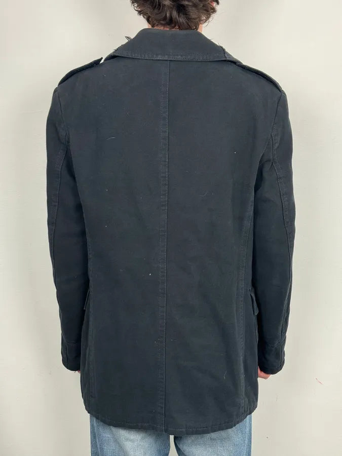 AW2006 Dolce & Gabbana Navy Naval Double-Breasted Coat  KKedtHF 3