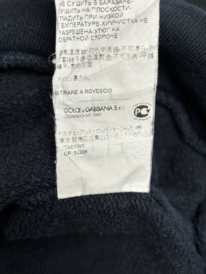 2010s Dolce & Gabbana Navy Royal Embroidered Hoodie DsXTeGY 10