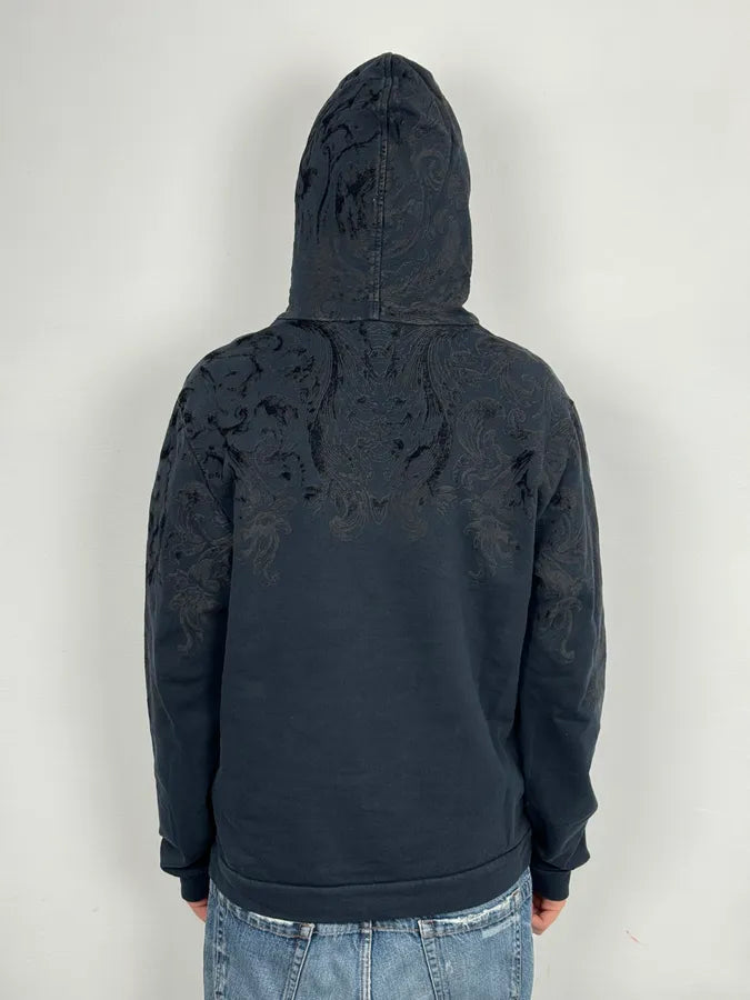 2010s Dolce & Gabbana Navy Royal Embroidered Hoodie DsXTeGY 2