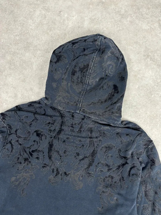 2010s Dolce & Gabbana Navy Royal Embroidered Hoodie DsXTeGY 6