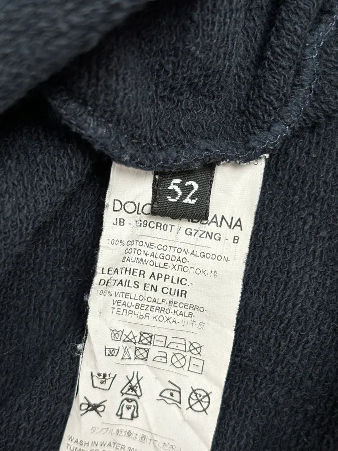2010s Dolce & Gabbana Navy Royal Embroidered Hoodie DsXTeGY 9
