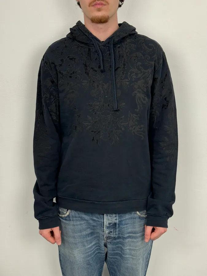 2010s Dolce & Gabbana Navy Royal Embroidered Hoodie DsXTeGY 1