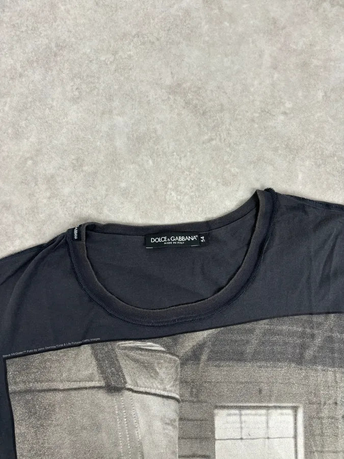 2010s Dolce & Gabbana Navy Steve McQueen Graphic T-Shirt  TtZRNFl 3