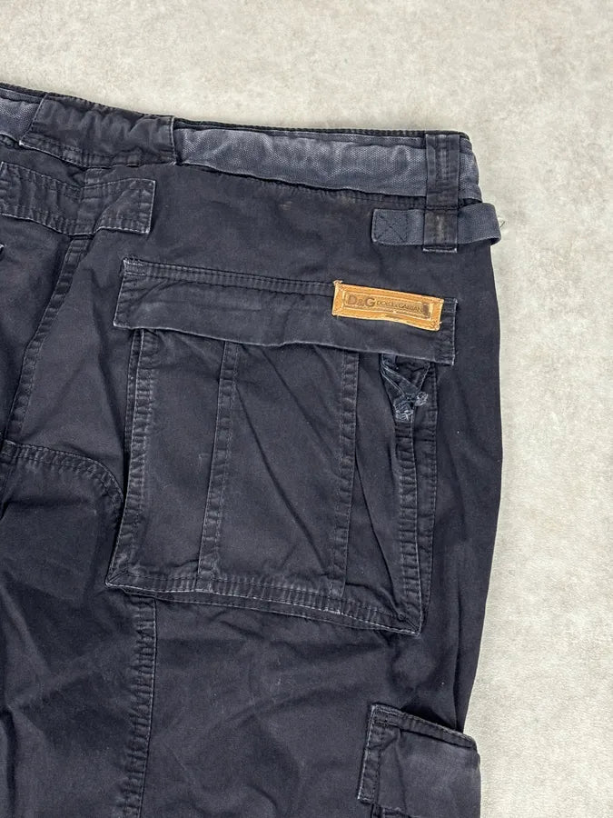 2000s Dolce & Gabbana Navy Multi Pockets Military Cargo Pants BWZwXTC 7