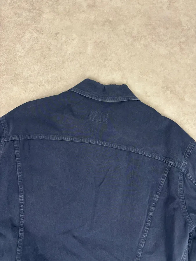 2000s Dolce & Gabbana Navy Workwear Denim Jacket msEVqjP 5