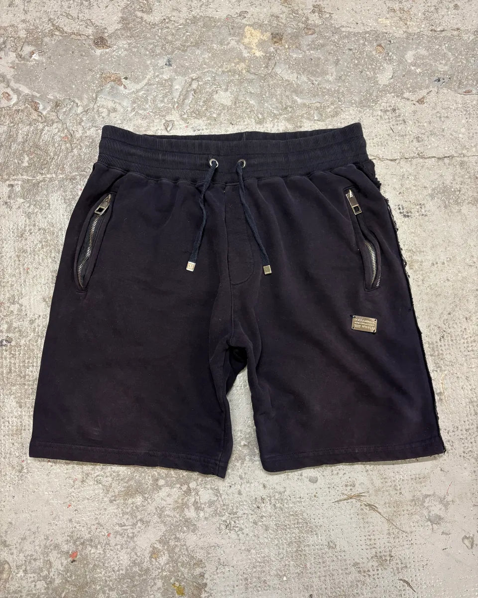 Dolce & Gabbana Navy Distressed Cozy Shorts FKyUXNm 0