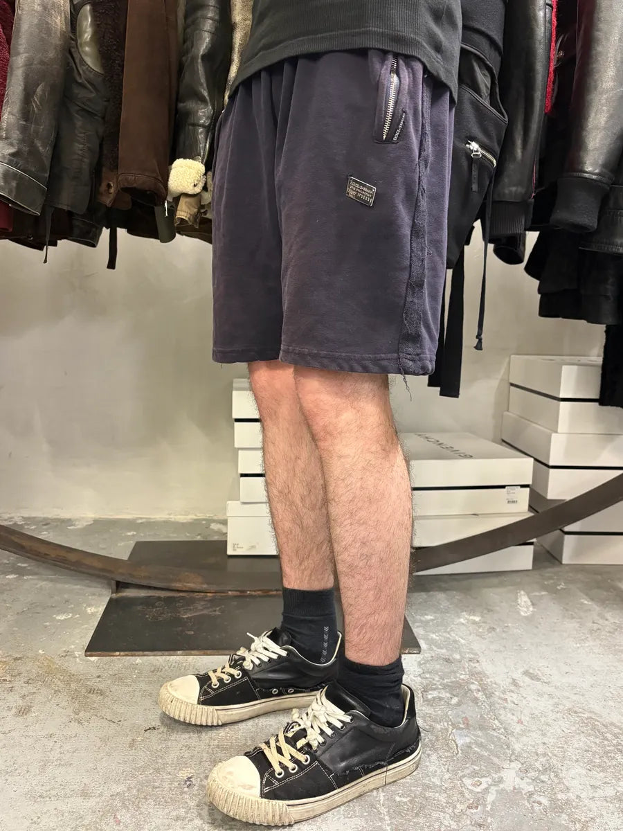 Dolce & Gabbana Navy Distressed Cozy Shorts FKyUXNm 2