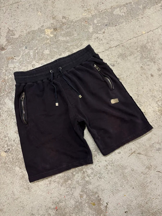 Dolce & Gabbana Navy Distressed Cozy Shorts FKyUXNm 4
