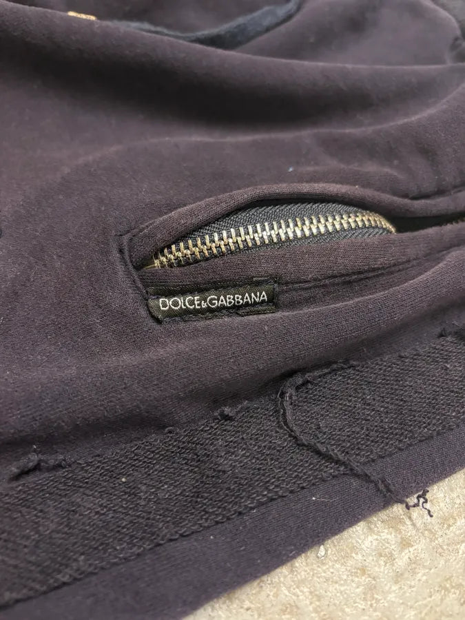 Dolce & Gabbana Navy Distressed Cozy Shorts FKyUXNm 9