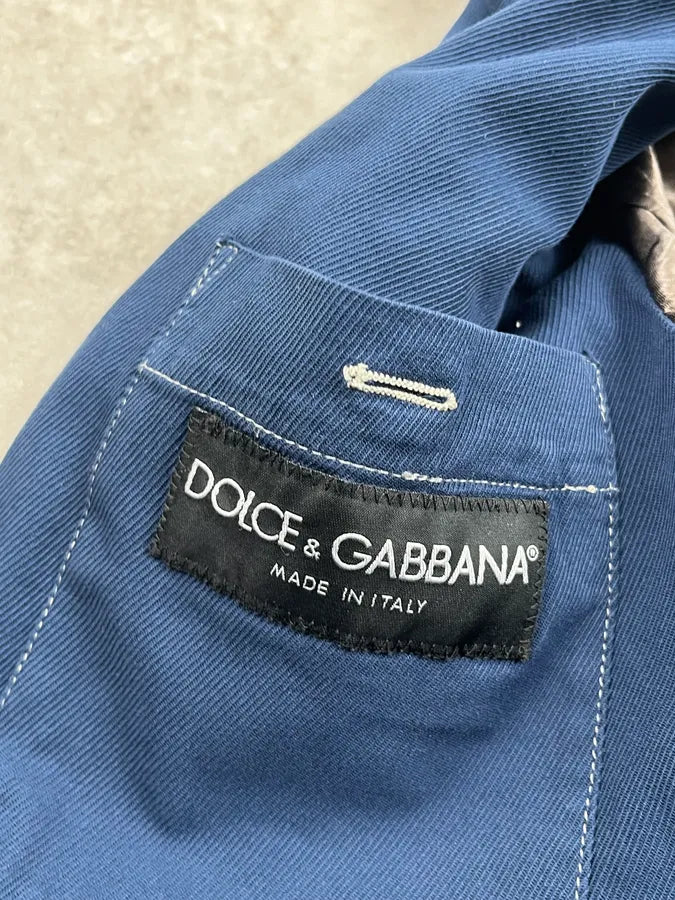 AW2017 Dolce & Gabbana Navy Multi-Pocket Buttoned Officer Jacket EzSwQTf 9
