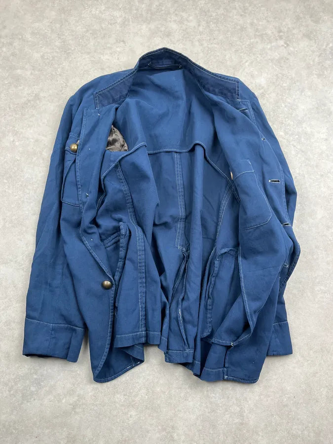AW2017 Dolce & Gabbana Navy Multi-Pocket Buttoned Officer Jacket EzSwQTf 7