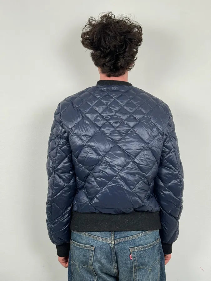 Dolce & Gabbana Navy Nylon Quilted Bomber Jacket btmLVUr 2