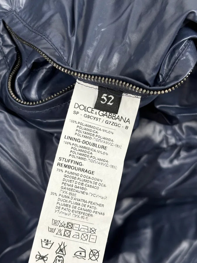 Dolce & Gabbana Navy Nylon Quilted Bomber Jacket btmLVUr 8