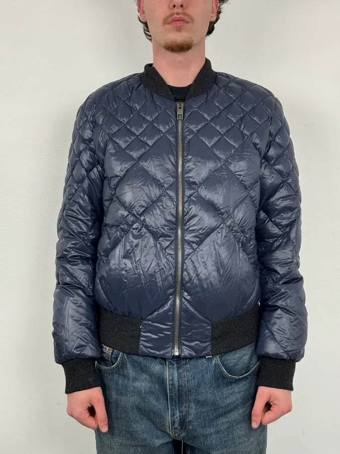 Dolce & Gabbana Navy Nylon Quilted Bomber Jacket btmLVUr 1