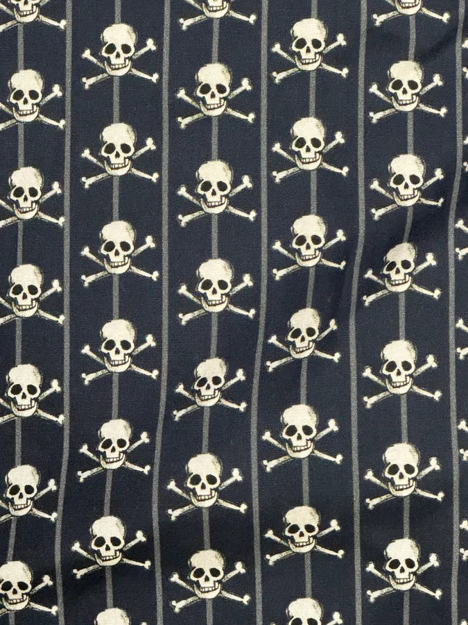 2010s Dolce & Gabbana Navy Pirate Skull Classy Shirt CTXiBBB 8