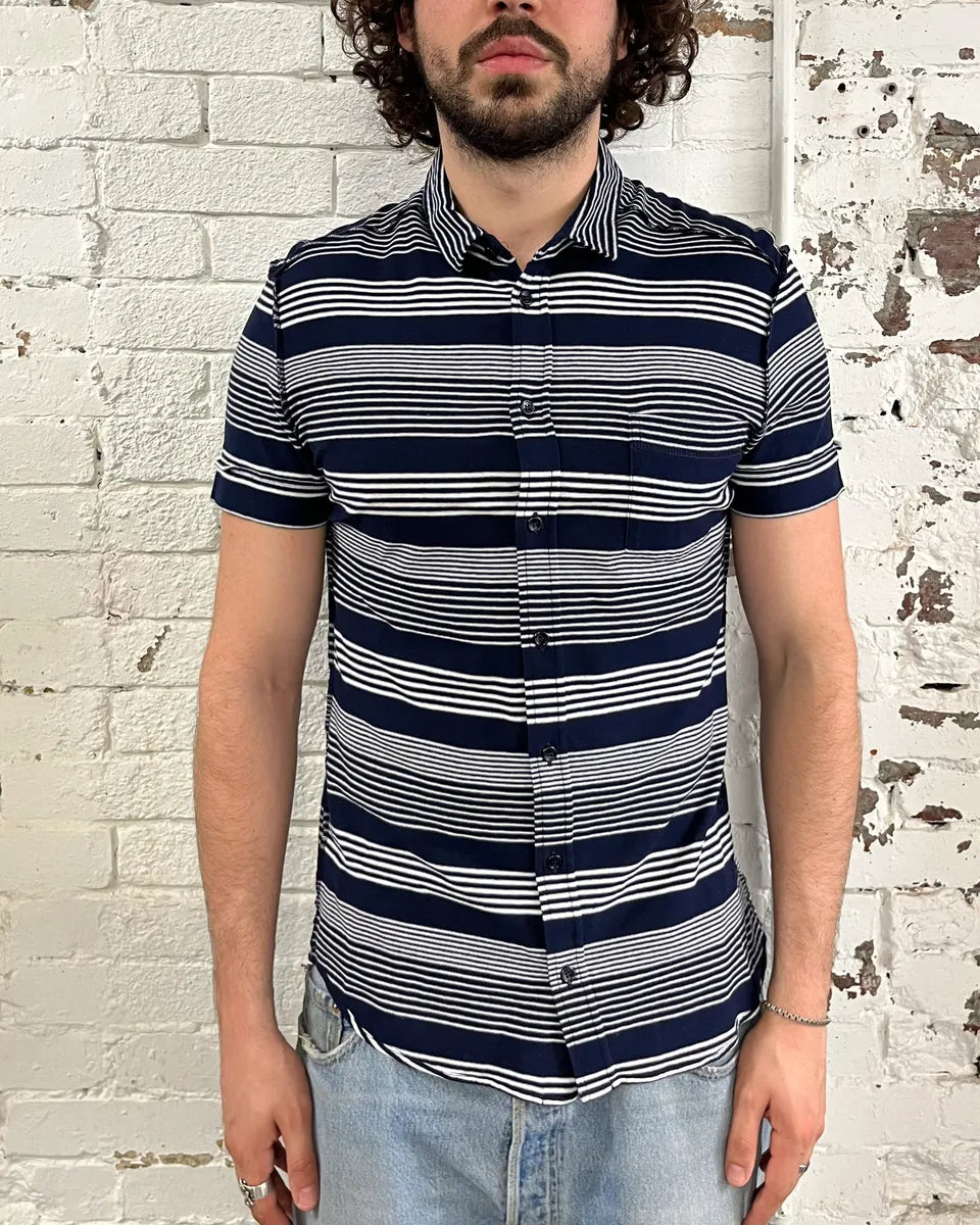 Dolce & Gabbana Navy Striped Polo MCyYzcY 1
